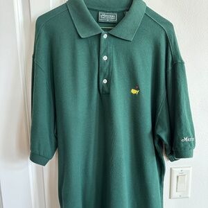 Master's men's golf shirt, size medium, Master's green,